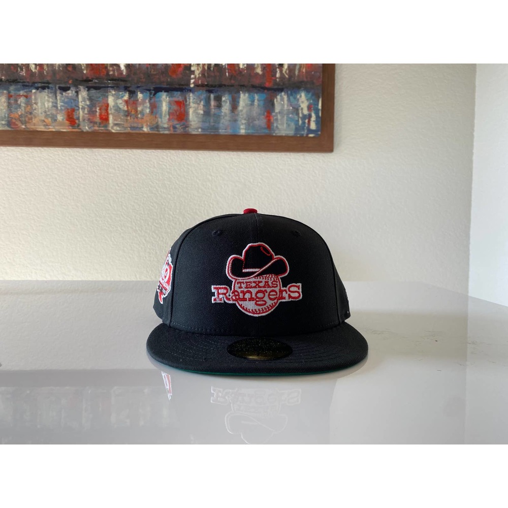 SZ 7 1/4 - Hometown Texas Rangers 40th Anni Patch Hat